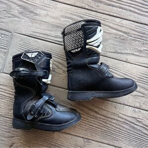 Fly Racing Motocross Kids Black Boots